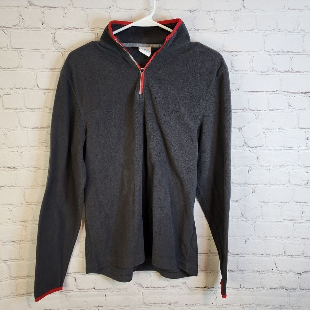 Men's Starter zip-up fleece sweater, size small